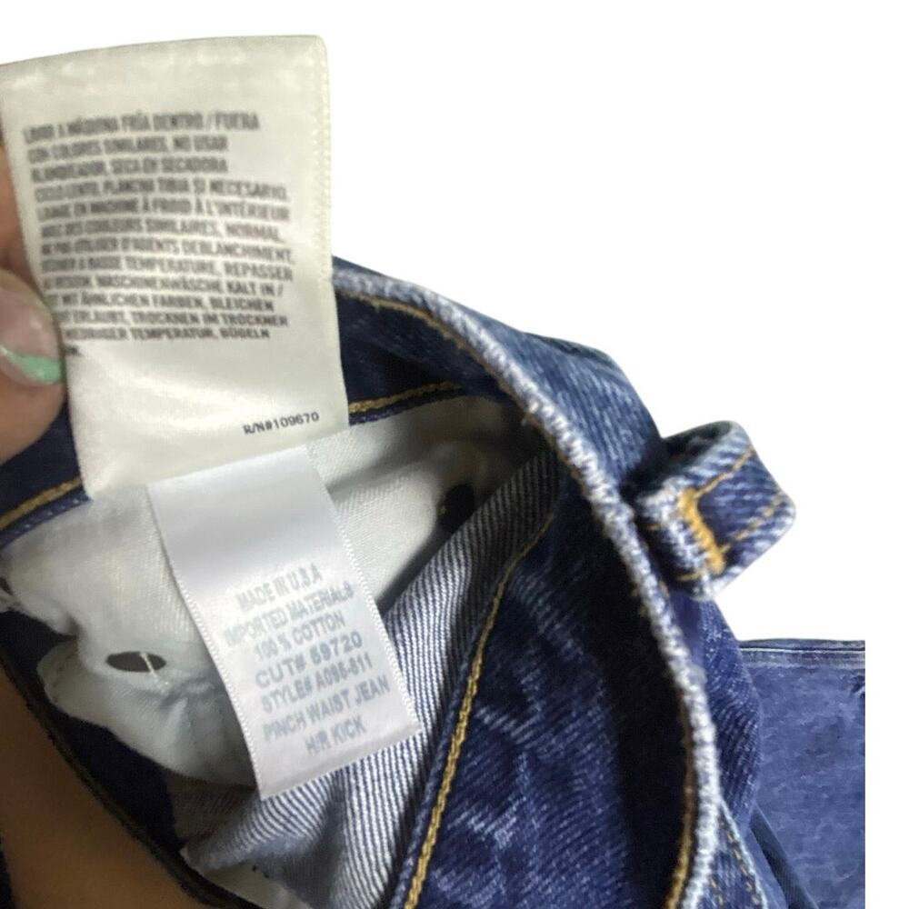 AGOLDE Los Angeles Dark Wash High Rise Straight Leg Jeans Size 28 EUC - Picture 10 of 10